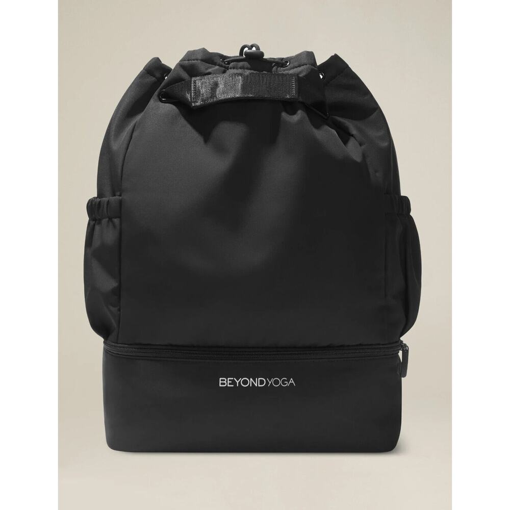 Beyond Yoga Convertible Gym Bag Black New In Sealed Bag Backpack Tote Pockets